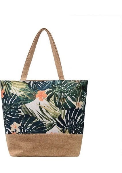 Siyah Stil Moda Katlanır Kadınlar Büyük Boy Çanta Tote Bayanlar Rahat Çiçek Baskı Tuval Grafiti Omuz Çantası Plaj Bolsa Feminina (Yurt Dışından) modelleri