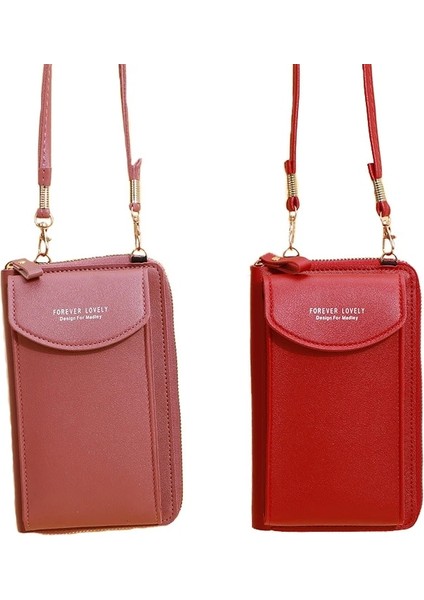 No.4 Tarzı Women Wallet Mobile Phone Bags Big Card Holders Wallet Handbag Purse Clutch Wallets Messenger Shoulder Bag Lady (Yurt Dışından)