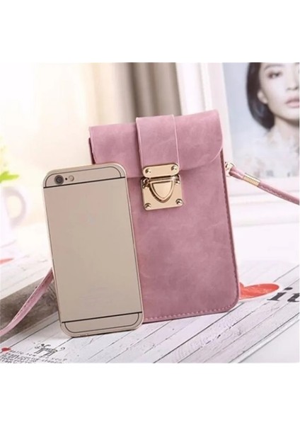 Tip 4 Açık Gri Stili Kadın Deri Messenger Çanta Mini Cep Cep Telefonu Kılıfı Öğrenci Crossbody Kılıf Debriyaj Çanta Cüzdan Kız Küçük Omuz Çantası Çanta (Yurt Dışından) fırsatları