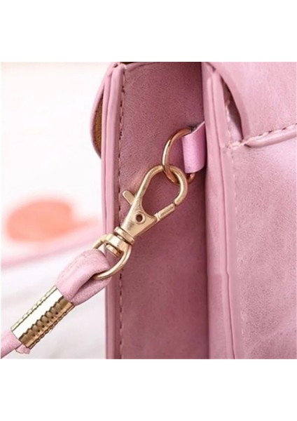 Tip 4 Açık Gri Stili Kadın Deri Messenger Çanta Mini Cep Cep Telefonu Kılıfı Öğrenci Crossbody Kılıf Debriyaj Çanta Cüzdan Kız Küçük Omuz Çantası Çanta (Yurt Dışından) indirimleri