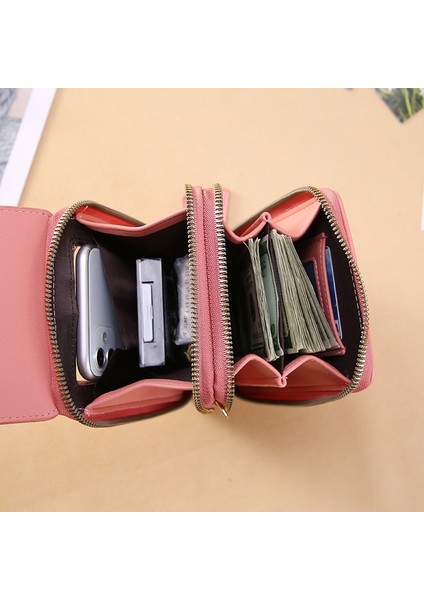 Gri Tarzı 11X5X19CM Buylor Dokunmatik Ekran Cep Telefonu Omuz Çantaları Kadınlar Için Mini Kart Sahibinin Cüzdan Bozuk Para Cüzdanı Yumuşak Deri Crossbody Kadın Çanta (Yurt Dışından) fiyatları