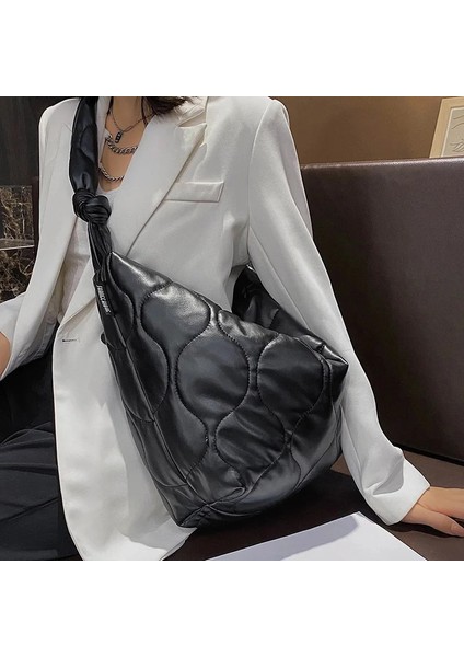 Pu Beyaz Bir Stil 57CMX31CMX11CM Kadınlar Için Bez Omuz Çantaları Moda Deri Kompozit Kadın Çantaları Trend Bayan Çantaları Büyük Kapasiteli Kadın Günlük Çanta (Yurt Dışından) fiyatları