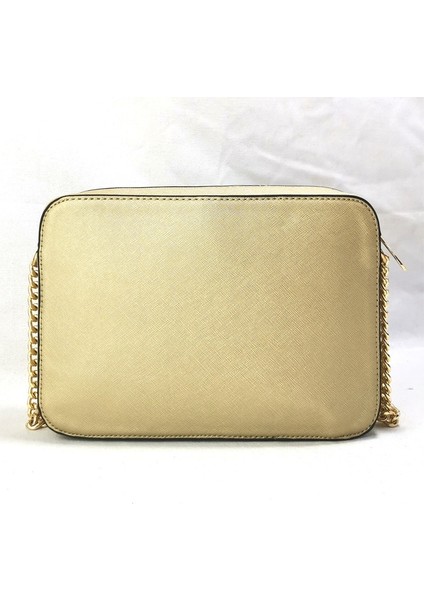 Altın Rengi Stili Luxury Handbags Pu Leather Designer Design Ladies Shoulder Bag Messenger Chain Small Square Bag Commuter All-Match (Yurt Dışından)