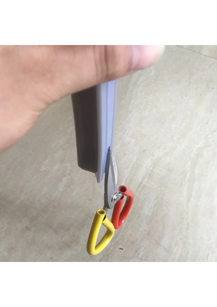 Siyah Stil 30CM Silikon Banyo Su Durdurucu Sel Bariyer Baraj Su Geçirmez D Şekli Cam Kapı Duş Için Sızdırmazlık Şeridi Duş Kuru ve Islak Ayırma (Yurt Dışından)