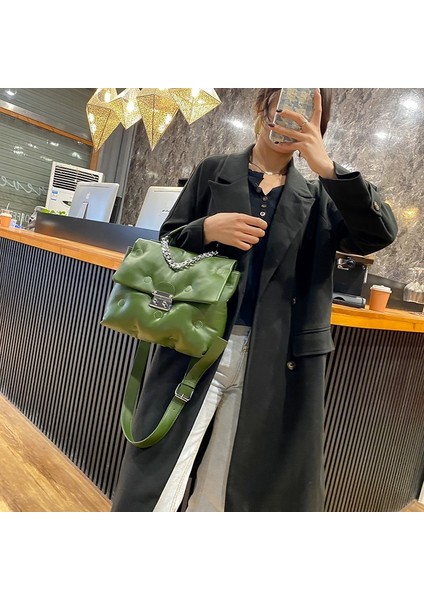 Kırmızı Stil 30X8X24CM Moda Kadın Pu Deri Çanta Tasarımcısı Bayanlar Kadınlar Için Crossbody Çanta Yüksek Li Kadın Uzay Ped Omuz Messenger Çanta (Yurt Dışından) indirimleri