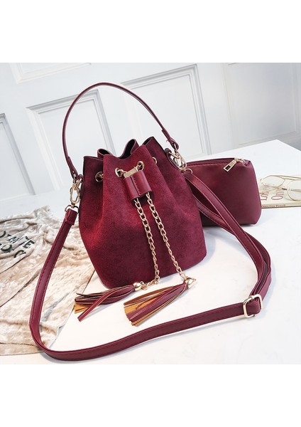 Kahverengi Tarzı 20X17X13 cm 2019 Yeni Mini Crossbody Çanta Sevimli Süet Kova Çanta Organizatör Küçük Püskül Pu Deri Bayan Omuz Messenger Çanta Bolsos (Yurt Dışından) fiyatları