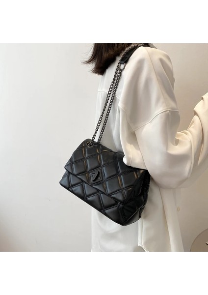 Bej Tarzı 24CMX15CMX11.5CM Embroidery Thread Small Pu Leather Crossbody Bags For Womet Women's Luxury Ed Trending Chain Shoulder Handbags (Yurt Dışından) fırsatları