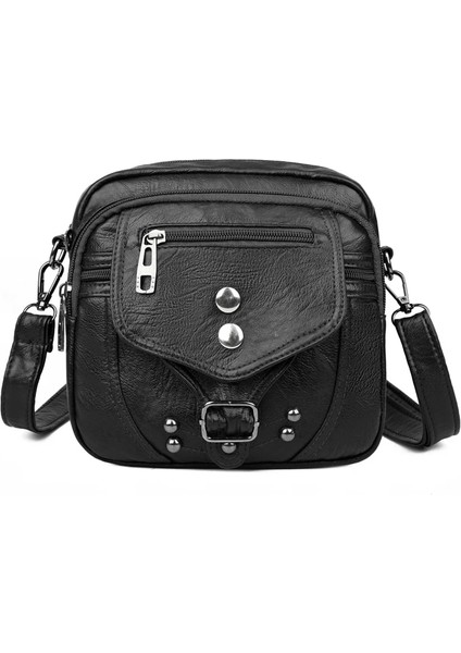 Siyah Stil 19CM6CM19CM Women Handbags Bags For Wome New Luxury Handbags Pu Leather Purses And Handbags Vintage Designer Bag Luxury Crossbody Bags (Yurt Dışından)
