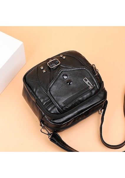 Siyah Stil 19CM6CM19CM Women Handbags Bags For Wome New Luxury Handbags Pu Leather Purses And Handbags Vintage Designer Bag Luxury Crossbody Bags (Yurt Dışından) modelleri