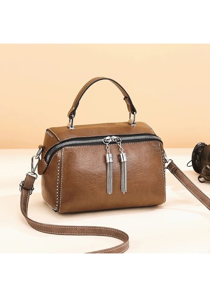 Pembe Tarzı Women Leather Handbags Fashion Rivet Female Bag Multicolor High Capacity Crossbody Bags For Ladies New Luxury Shoulder Bag (Yurt Dışından) fırsatları