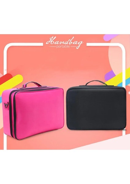 Mini 04 Tarzı Kadın Yüksek Li Profesyonel Makyaj Organizatör Bolso Mujer Kozmetik Çantası Büyük Kapasiteli Saklama Kutusu Çok Katmanlı Bavul (Yurt Dışından)
