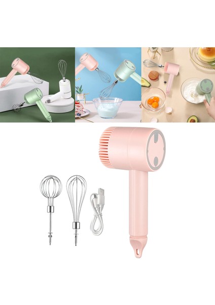 Yeşil Stil Otomatik El Mikseri 20W USB ile Şarj Edilebilir Paslanmaz Çelik Çırpıcı Çırpıcı Süt Köpürtücü Gıda Cappuccino Için (Yurt Dışından)