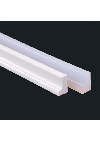 Beyaz Stil 50CM 1m Silikon Banyo Su Durdurucu Engelleyici Duş Barajı Kaymaz Kuru ve Islak Ayırma Taşkın Bariyeri Kapı Alt Sızdırmazlık Şeridi (Yurt Dışından)