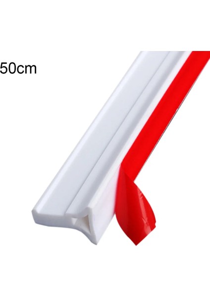 50CM Tarzı cm Ev Su Tutma Şeridi Bükülebilir Banyo Mutfak Yapıştırıcısı Kauçuk Duş Bariyeri Su Durdurucu (Yurt Dışından)