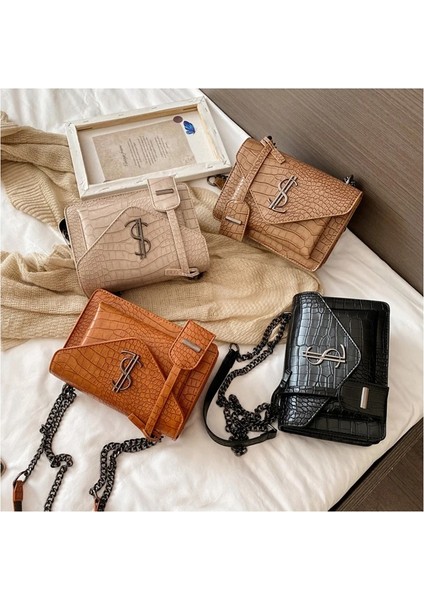 Kahverengi Tarzı Pu Leather Women Messenger Handbags Famous Designer Handbags Luxury Women Bags Lady Clalaid Shoulder Crossbody Bags (Yurt Dışından) fırsatları
