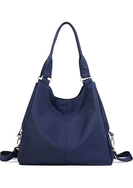 Mavi Stil Yeni Kadın Rahat Naylon Büyük Bez Çanta Hafif Su Geçirmez Büyük Kapasiteli Çanta Messenger Çanta Bayanlar Alışveriş Omuz Çantası (Yurt Dışından)