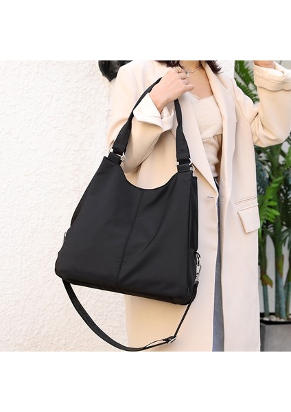 Mavi Stil Yeni Kadın Rahat Naylon Büyük Bez Çanta Hafif Su Geçirmez Büyük Kapasiteli Çanta Messenger Çanta Bayanlar Alışveriş Omuz Çantası (Yurt Dışından) fırsatları