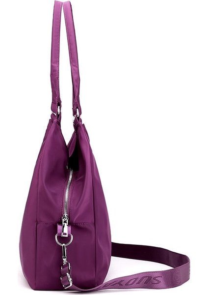 Mavi Stil Yeni Kadın Rahat Naylon Büyük Bez Çanta Hafif Su Geçirmez Büyük Kapasiteli Çanta Messenger Çanta Bayanlar Alışveriş Omuz Çantası (Yurt Dışından) indirimleri