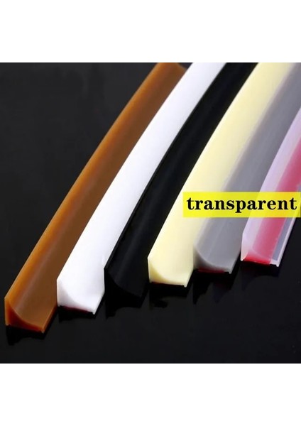 Şeffaf Stil 50CM Silikon Banyo Su Durdurucu Tezgah Kendinden Yapışkanlı Kuru Islak Ayırma Tutma Sızdırmazlık Şeridi Duş Kapısı Alt Mühürleyen (Yurt Dışından)