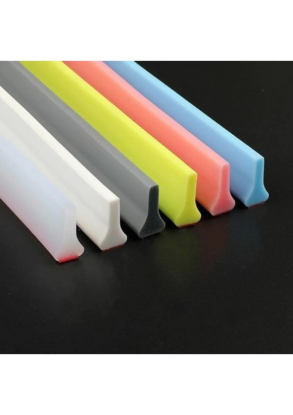 No.2 Tarzı Gri Kuru ve Islak Ayırma Ev Geliştirmek Drog Silikon Banyo Su Durdurucu Sel Bariyeri Kauçuk Baraj Silikon Su Engelleyici (Yurt Dışından) modelleri