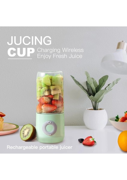 Pembe Tarzı 500ML Altı Bıçaklı Elektrikli Sıkacağı Smoothie Blender Fincan Mini Taşınabilir USB Karıştırıcılar Kablosuz Pres Sıkacakları Şarj Edilen El Sıkacağı (Yurt Dışından)