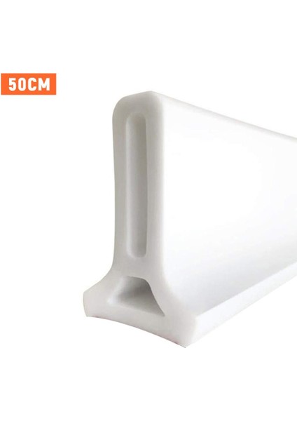 50CM Tarzı Banyo Su Durdurucu Sel Duş Bariyeri Kauçuk Baraj Silikon Su Engelleyici Kuru ve Islak Ayırma Katlanabilir Duş Eşiği (Yurt Dışından)