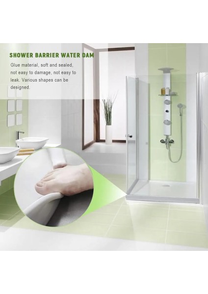 50CM Tarzı Banyo Su Durdurucu Sel Duş Bariyeri Kauçuk Baraj Silikon Su Engelleyici Kuru ve Islak Ayırma Katlanabilir Duş Eşiği (Yurt Dışından) indirimleri