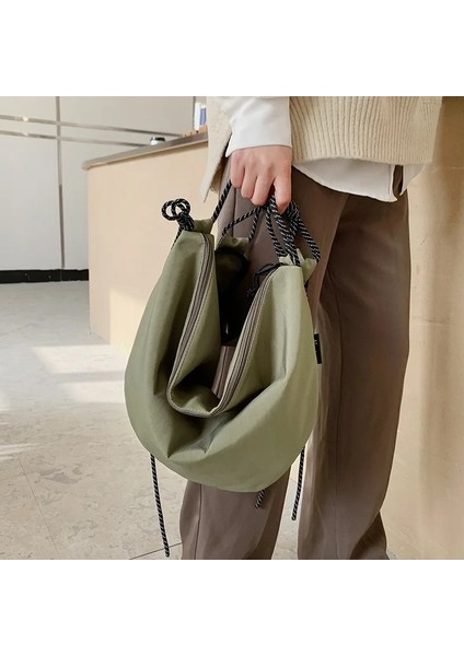 Turuncu Tarzı Kadınlar Vintage Düz Renk Büyük Kapasiteli Omuz Çantası Yeni Postacı Çantaları Bayanlar Kanvas Corssbody Çanta Bez Çanta Çanta (Yurt Dışından) modelleri