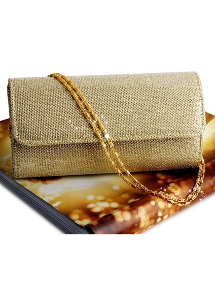 Şampanya Tarzı Kadın Akşam Omuz Çantası Gelin Debriyaj Parti Balo Düğün Zarf Çanta (Yurt Dışından) indirimleri