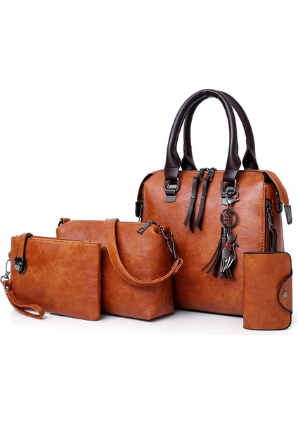 Gri Stil Yeni ve Yüksek Li Bayan Çanta Kadın Pu Deri Omuz Messenger Çanta Kadın Kompozit Çanta Tote Çanta Bolsa Feminina (Yurt Dışından) fiyatları