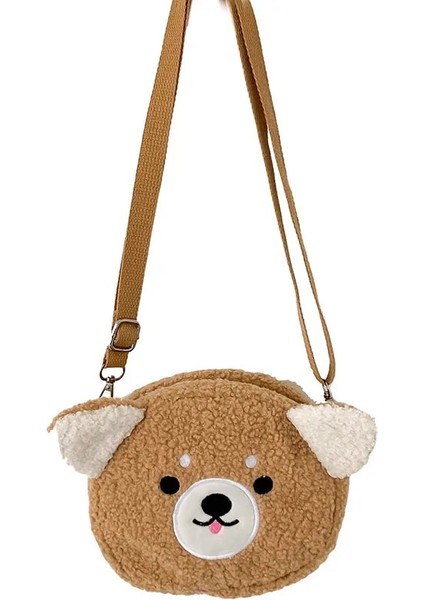 No.1 Tarzı 2022 Sonbahar ve Kış Kadın Sevimli Küçük Peluş Omuz Çantası Kız Komik Kedi Ayı Koyun Çantası (Yurt Dışından)