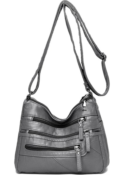 Gri Tarzı 2022 Women Shoulder Bag Leather Luxury Handbags Women's Bags Designer Shoulder Crossbody Bag Female Fashion Female For Ladies (Yurt Dışından)