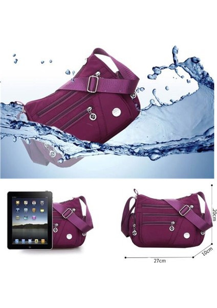 Siyah Stil Yeni Rahat Crossbody Omuz Çantası Kadın Çanta Naylon Su Geçirmez Messenger Çanta Bayan Çanta Yüksek Li Çok Fonksiyonlu (Yurt Dışından) fiyatları