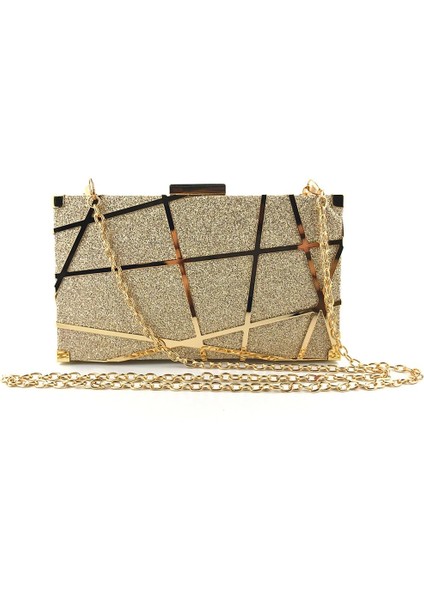Lacivert Tarzı 19X4X11CM Lüks Akşam Çanta Kadın Parti Ziyafet Glitter Çanta Altın Düğün Kavramalar Parti Çanta Balo Blingbling Zincir Omuz Çantası Mujer Sac (Yurt Dışından) fiyatları