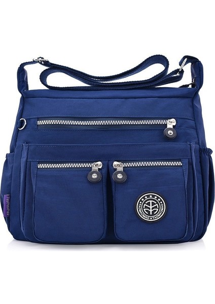 Mavi Stil 29X22X12CM Ttou Bayanlar Moda Omuz Çantaları Kadınlar Için Tasarımcı Su Geçirmez Naylon Çanta Fermuar Çantalar Messenger Crossbody Çanta Ana Kesesi (Yurt Dışından)