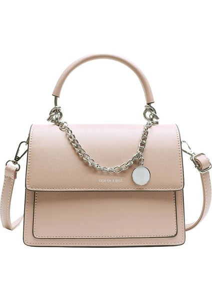 Pembe Tarzı 16X8X21CM Tote Çanta Kadın Büyük Kapasiteli Çanta Kadın Pu Omuz Askılı Çanta Kadın Moda Günlük Tote Lady Zarif Çanta (Yurt Dışından)