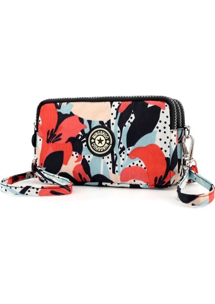 Renkli Stil Kadınlar Evrensel Cep Telefonu Omuz Çantası Spor Cüzdanları Crossbody Omuz Çantası Messenger Çanta Bozuk Para Cüzdanı Açık Çanta (Yurt Dışından)