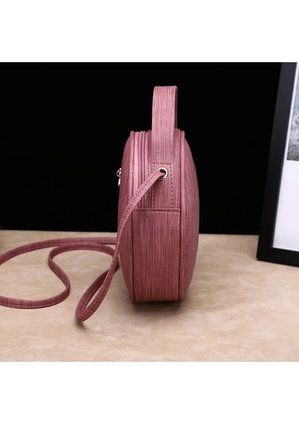 Kırmızı2 Tarzı Tasarım Moda Kadın Yuvarlak Çanta Deri Kadın Dairesel Crossbody Omuz Messenger Çanta Bayan Çanta Kadın Bolsa Çanta (Yurt Dışından) indirimleri
