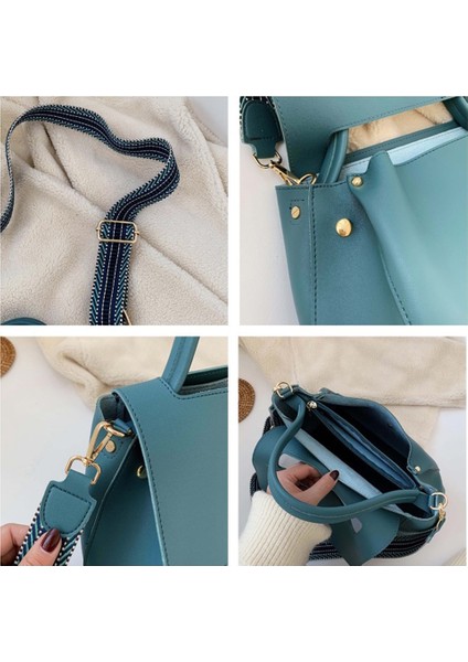 Siyah Stil 29.5X23X12CM Fashion Simply Pu Leather Crossbody Bag For Wome Winter Solid Color Shoulder Messenger Bag Lady Chain Travel Small Handbag (Yurt Dışından) indirimleri