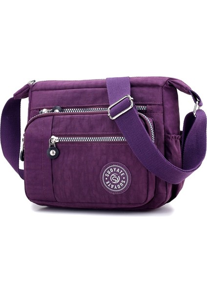 B Mor Tarzı Asual Tasarımcı Kadın Omuz Çantası Naylon Kadın Çanta Omuz Çantası Su Geçirmez Kız Postacı Çantaları Crossbody Kadınlar Küçük (Yurt Dışından)