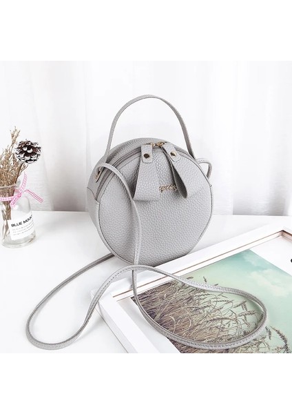 Gri Tarzı Alışveriş Merkezi Dairesel Çanta Yeni Moda Tek Omuz Slung Cep Telefonu Bayan Çanta Kadın Crossbody Messenger Çanta Leopar (Yurt Dışından)