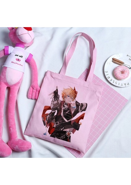 FEN06 Stili Kadın Çantası Ge Etkisi Karikatür Alışveriş Çantaları Moda Y2K Kanvas Çanta Japon Harajuku Büyük Kapasiteli Vintage Kadın Omuz Çantası (Yurt Dışından)