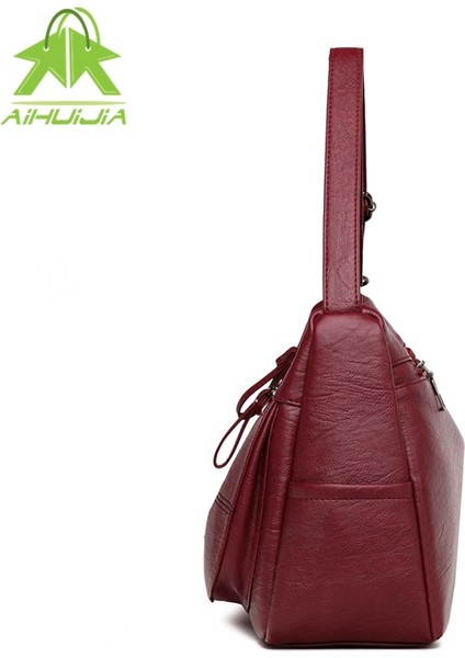 Mor Tarzı 20X25X12CM 2021 Fashion Luxurious Designer Crossbody Bag Pu Leather Soft Messenger Bags For Ladies Zipper Mini Retro Woman Bag Female Bags (Yurt Dışından) fırsatları