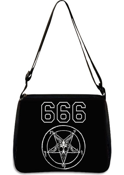 YXBWITHC18CW Stili 20CMX24CM Sevimli Siyah Kedi Cadı Messenger Çanta Kadın Çanta Tuval Koltukaltı Omuz Çantaları Büyücülük Kafatası Kız Gotik Crossbody Çanta Hediye (Yurt Dışından)