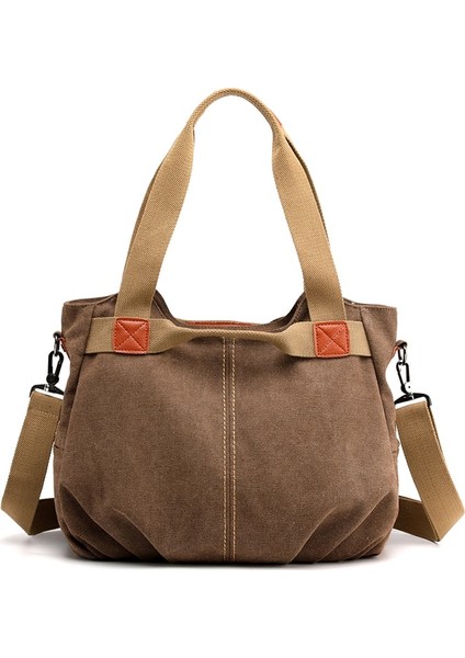 Kumral Tarzı 35X28X22CM Tuval Hobos Çanta Kadın Çanta Kadın Tasarımcı Seyahat Hafta Sonu Açık Bolsas Renkler Için Büyük Kapasiteli Eğlence Omuz Çantaları (Yurt Dışından)