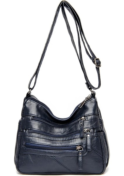 Mavi Stil 2022 Women Shoulder Bag Leather Luxury Handbags Women's Bags Designer Shoulder Crossbody Bag Female Fashion Female For Ladies (Yurt Dışından)