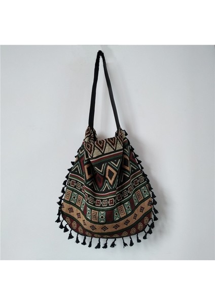 Mavi Şerit Stili Yeni Vintage Bohemian Fringe Omuz Çantası Kadın Püskül Boho Hippi Çingene Saçaklı Kadın Çantaları Açık Çantalar (Yurt Dışından) fiyatları