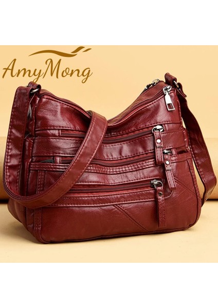 Sarı Kahverengi Tarzı 2021 Women Soft Leather Luxury Handbags Purses Female Bags Many Pockets Designer Shoulder Crossbody Bag Fashion Sac For Ladies (Yurt Dışından) fiyatları