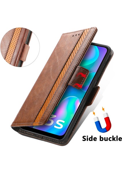 Vivo Y3S 2021 Cüzdan Kılıfı, Kart Tutuculu Pu Deri Flip Kılıf Rfıd Engelleme Kickstand Telefon Kapağı (Yurt Dışından) fırsatları