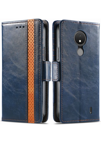 Nokia C21 Cüzdan Kılıfı, Kart Tutuculu Pu Deri Flip Kılıf Rfıd Engelleme Kickstand Telefon Kapağı (Yurt Dışından) fiyatları